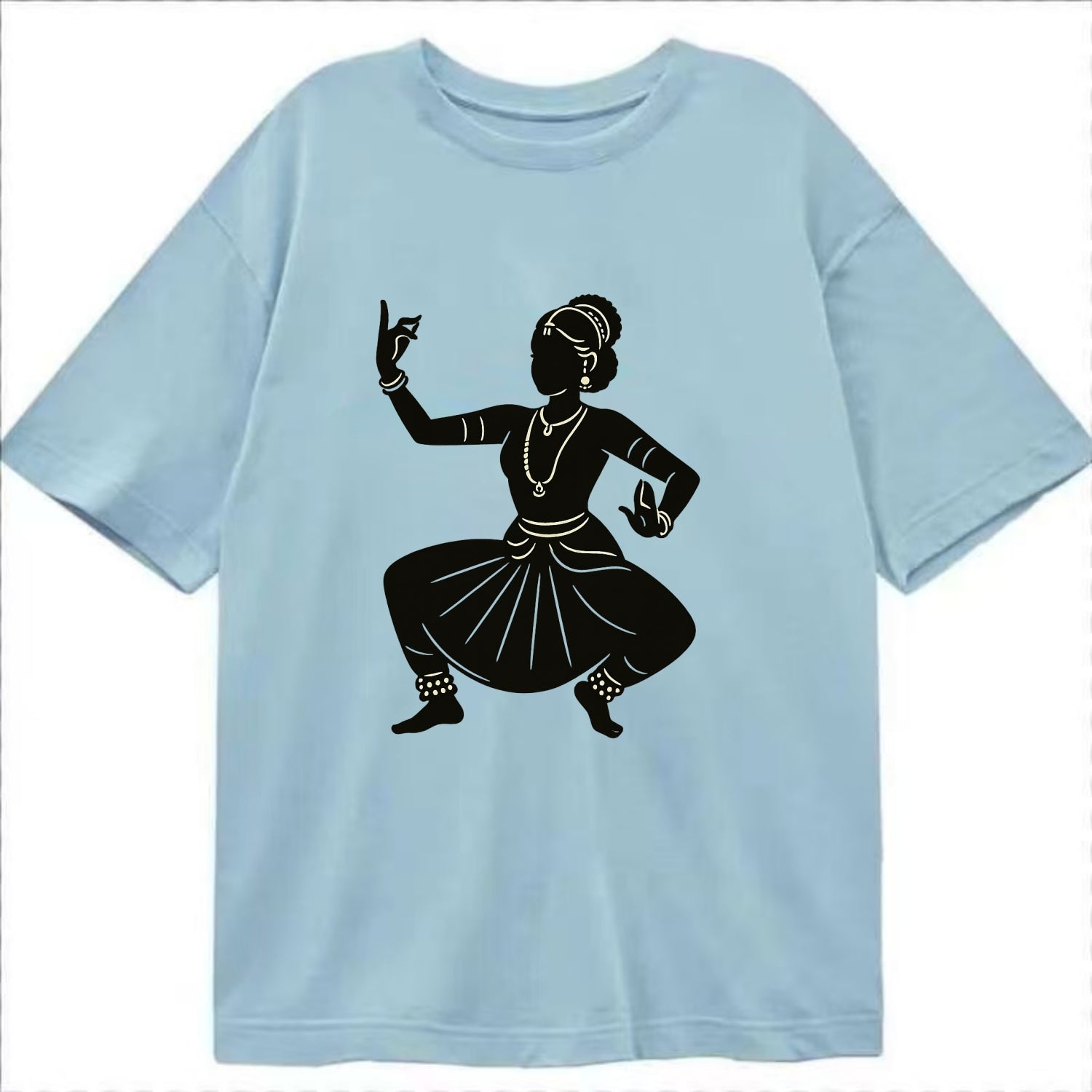 Bharatanatyam classical Indian pose - Classic T-shirt - Light Blue