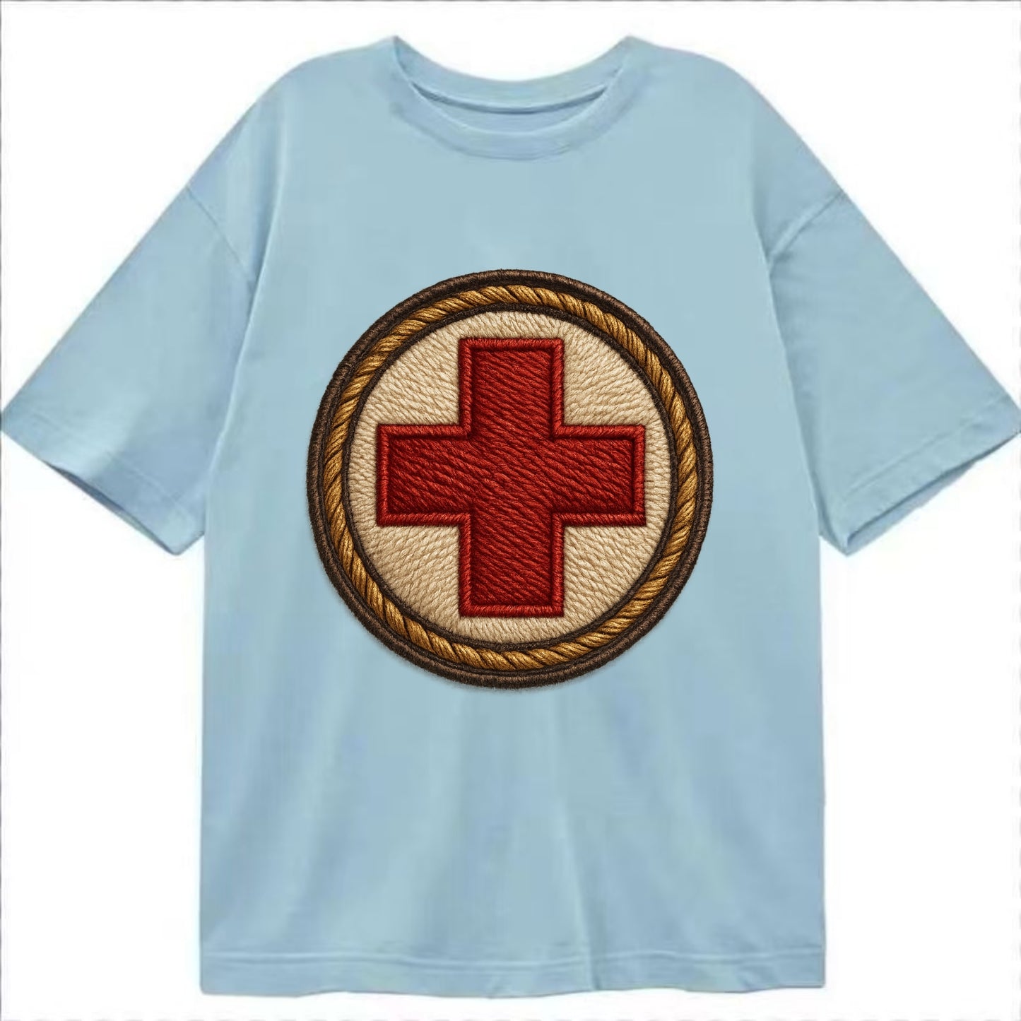 Medical Cross  - Classic T-shirt - Light Blue