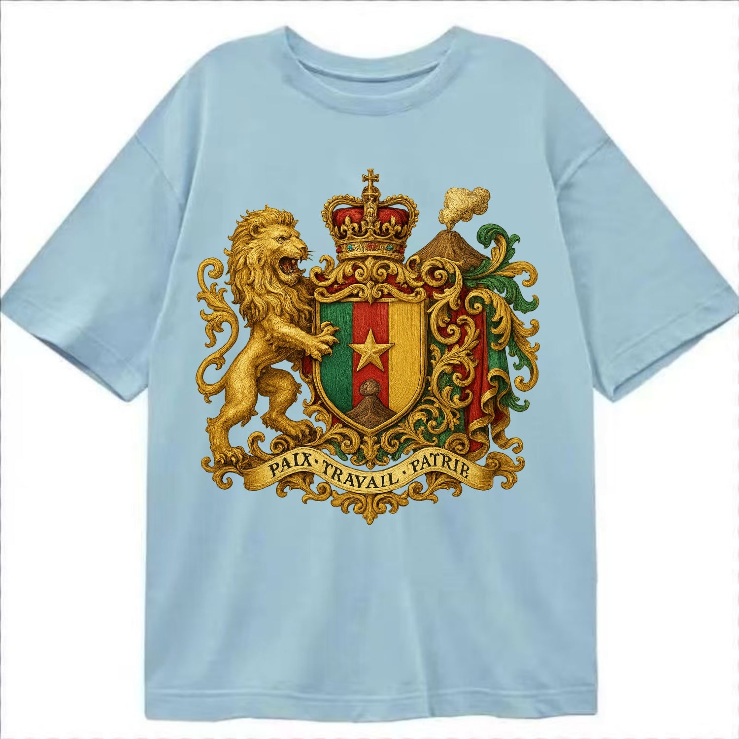 Cameroon Royal Logo  - Classic T-shirt - Light Blue