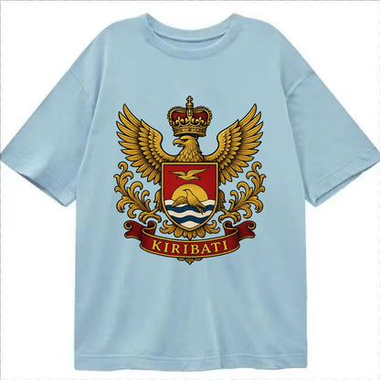 Kiribati Heritage Badge  - Classic T-shirt - Light Blue