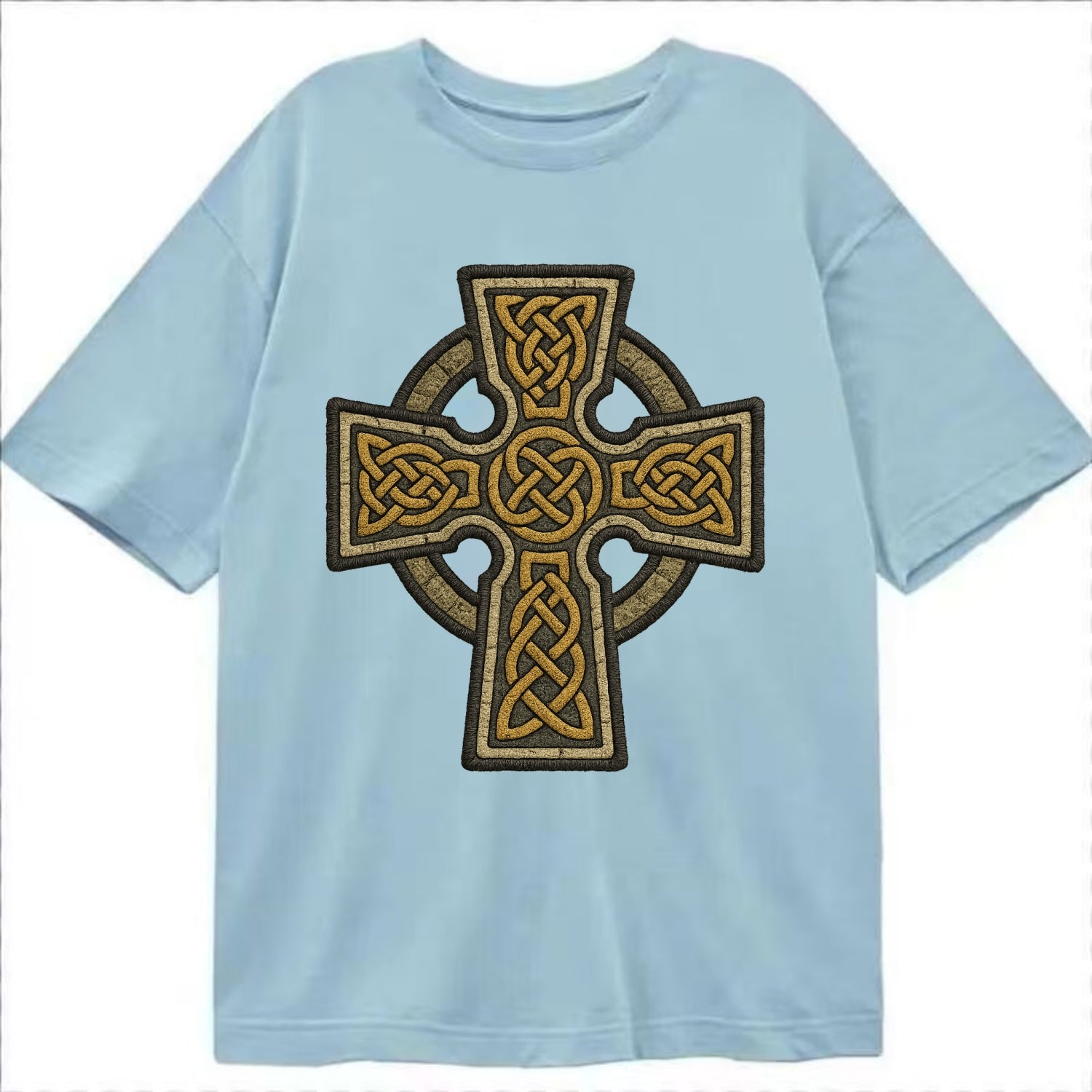 Celtic Cross  - Classic T-shirt - Light Blue