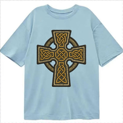 Celtic Cross  - Classic T-shirt - Light Blue