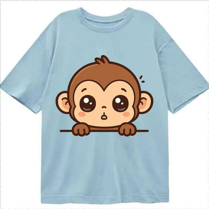 Baby Monkey  - Classic T-shirt - Light Blue