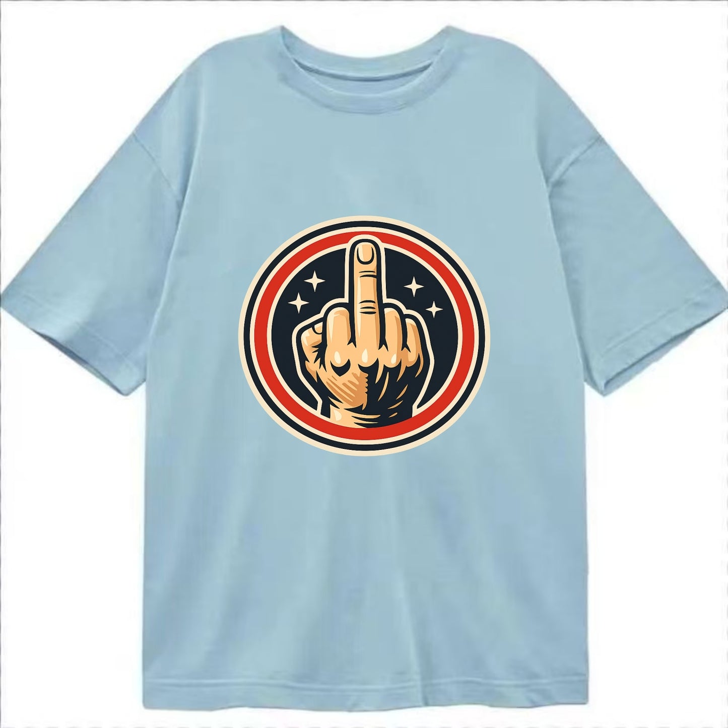 Defiant Spirit Emblem - Classic T-shirt - Light Blue