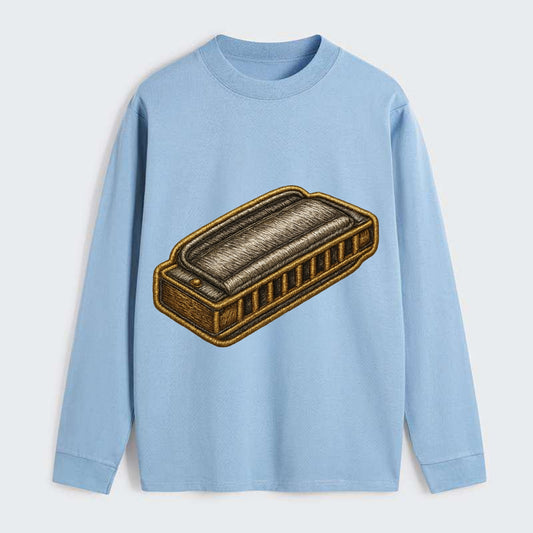 Harmonica  - Classic Long Sleeve Shirt - Light Blue