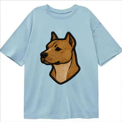 American Staffordshire Terrier - Modern - Classic T-shirt - Light Blue