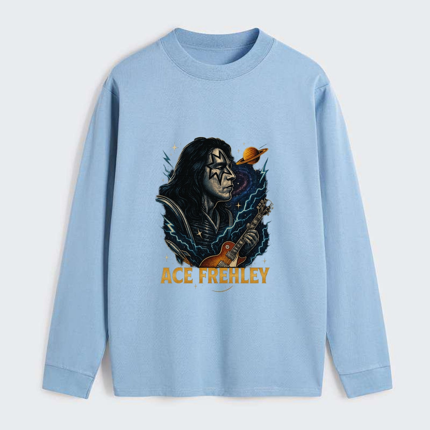 Icon Portrait - Classic Long Sleeve Shirt - Light Blue