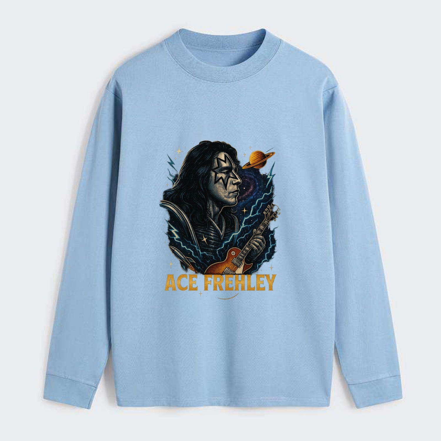 Icon Portrait - Classic Long Sleeve Shirt - Light Blue