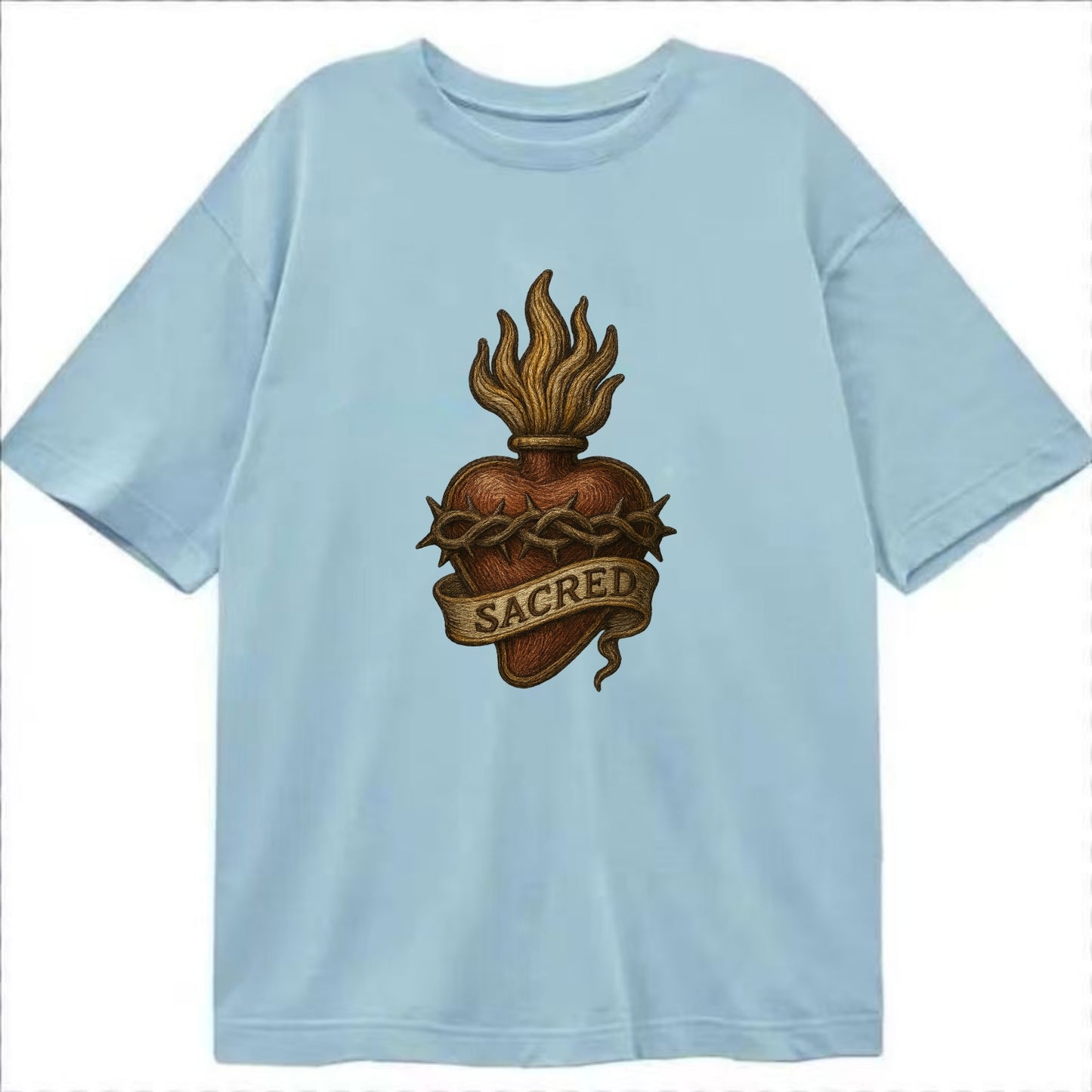 Sacred Heart  - Classic T-shirt - Light Blue