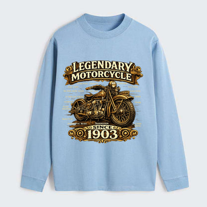 Legendary Motorcycle 1903 - Classic Long Sleeve Shirt - Light Blue