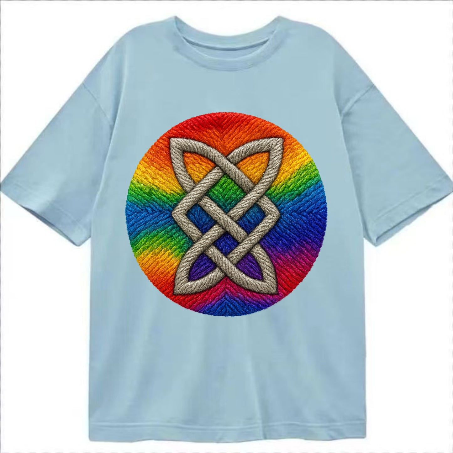 Celtic Shield Knot  - Classic T-shirt - Light Blue