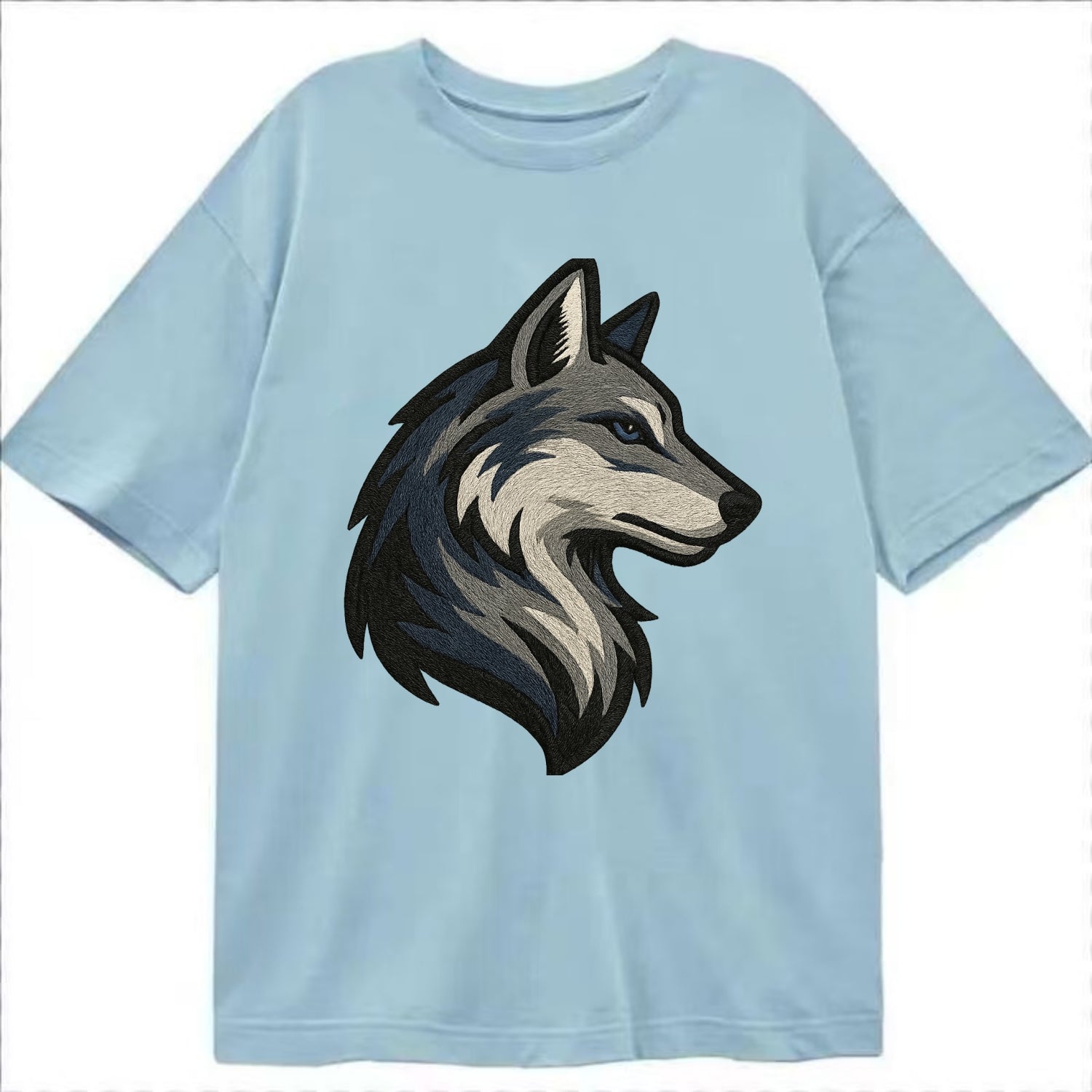 Lone Wolf Wanderer  - Classic T-shirt - Light Blue