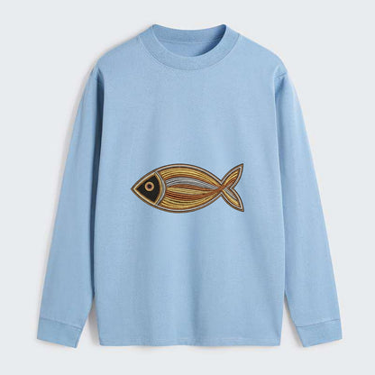 Ichthys - Classic Long Sleeve Shirt - Light Blue