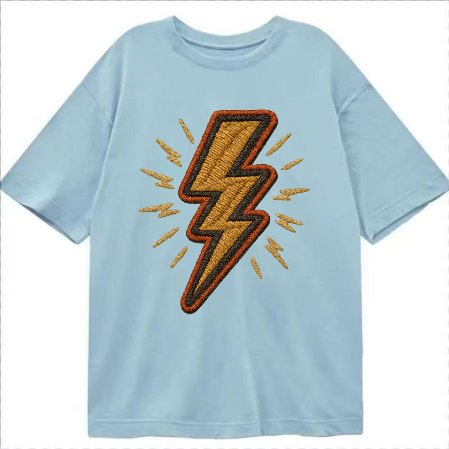 Lightning Bolt  - Classic T-shirt - Light Blue