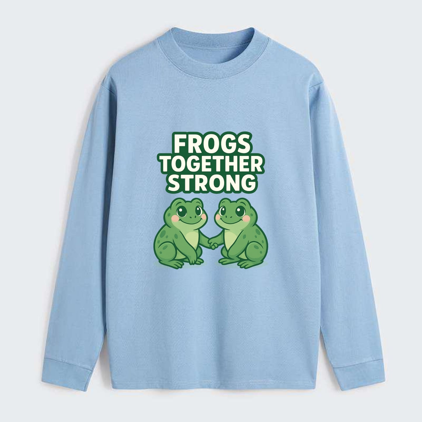 Frogs Together Strong 2 - Classic Long Sleeve Shirt - Light Blue