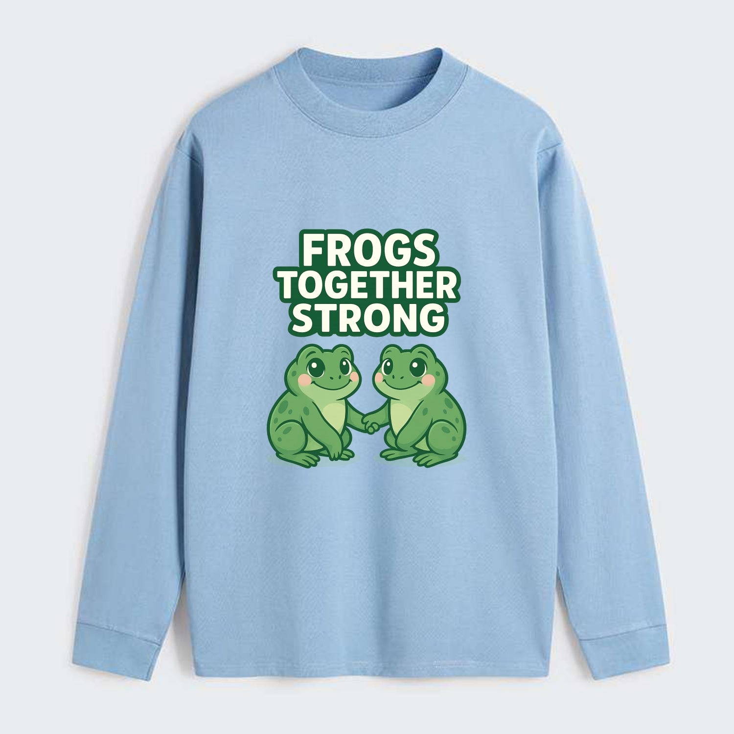 Frogs Together Strong 2 - Classic Long Sleeve Shirt - Light Blue