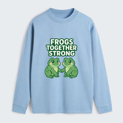 Frogs Together Strong 2 - Classic Long Sleeve Shirt - Light Blue