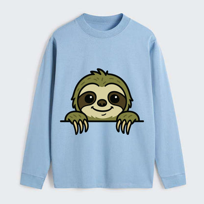 Sloth  - Classic Long Sleeve Shirt - Light Blue
