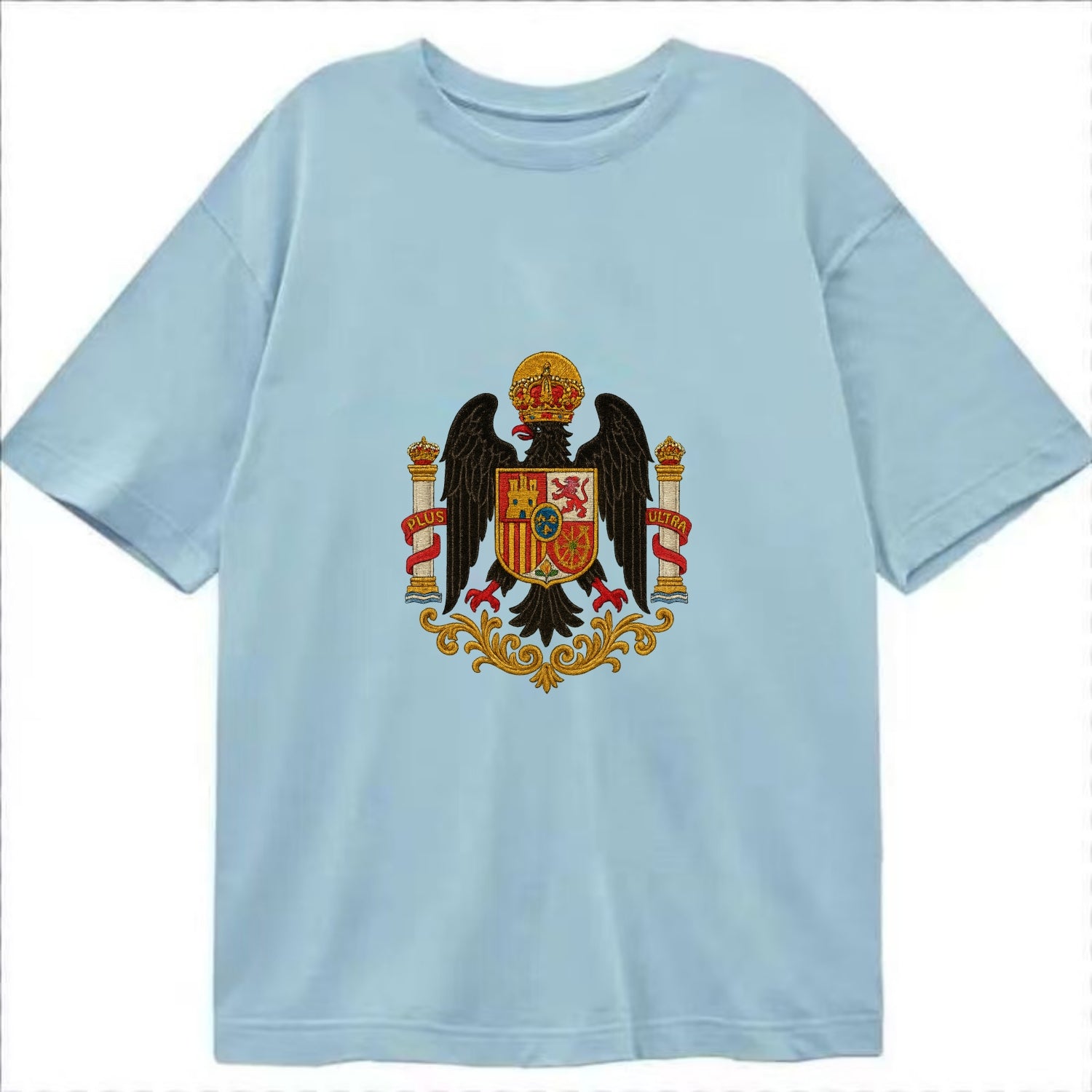 Imperial Eagle Of Spain Crest - Classic T-shirt - Light Blue