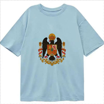 Imperial Eagle Of Spain Crest - Classic T-shirt - Light Blue