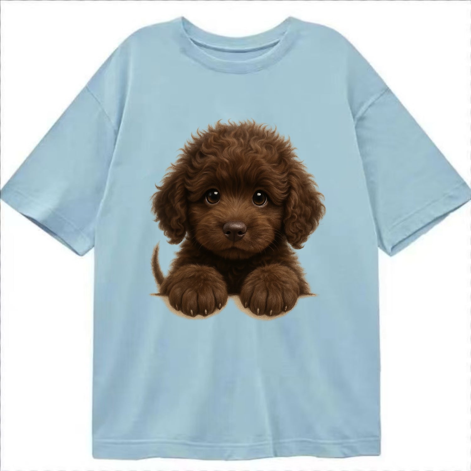 Irish Water Spaniel  - Classic T-shirt - Light Blue