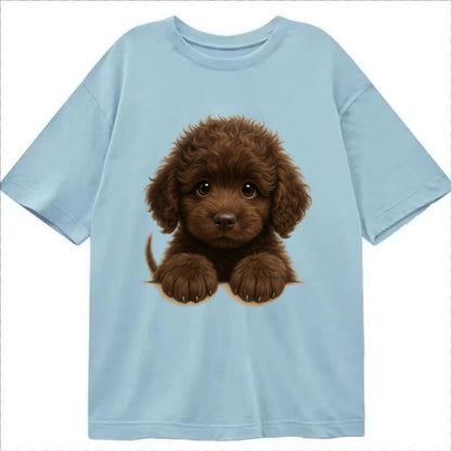 Irish Water Spaniel  - Classic T-shirt - Light Blue