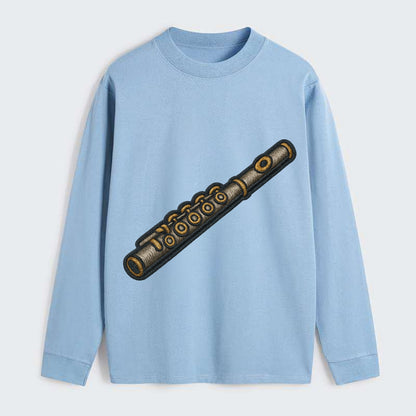 Flute  - Classic Long Sleeve Shirt - Light Blue