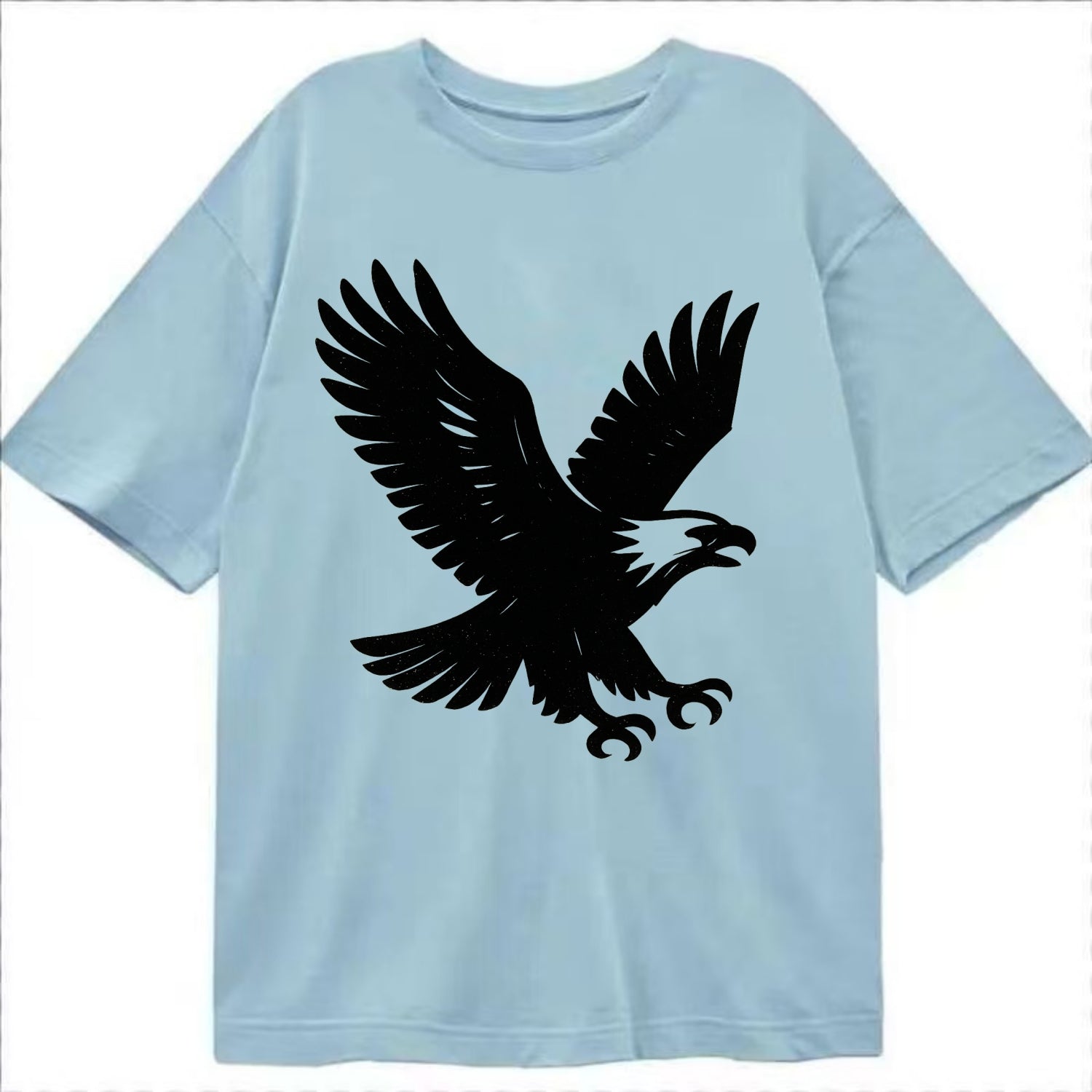 Eagle in flight - liberty and independence ink brushstrokes - Classic T-shirt - Light Blue