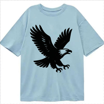 Eagle in flight - liberty and independence ink brushstrokes - Classic T-shirt - Light Blue