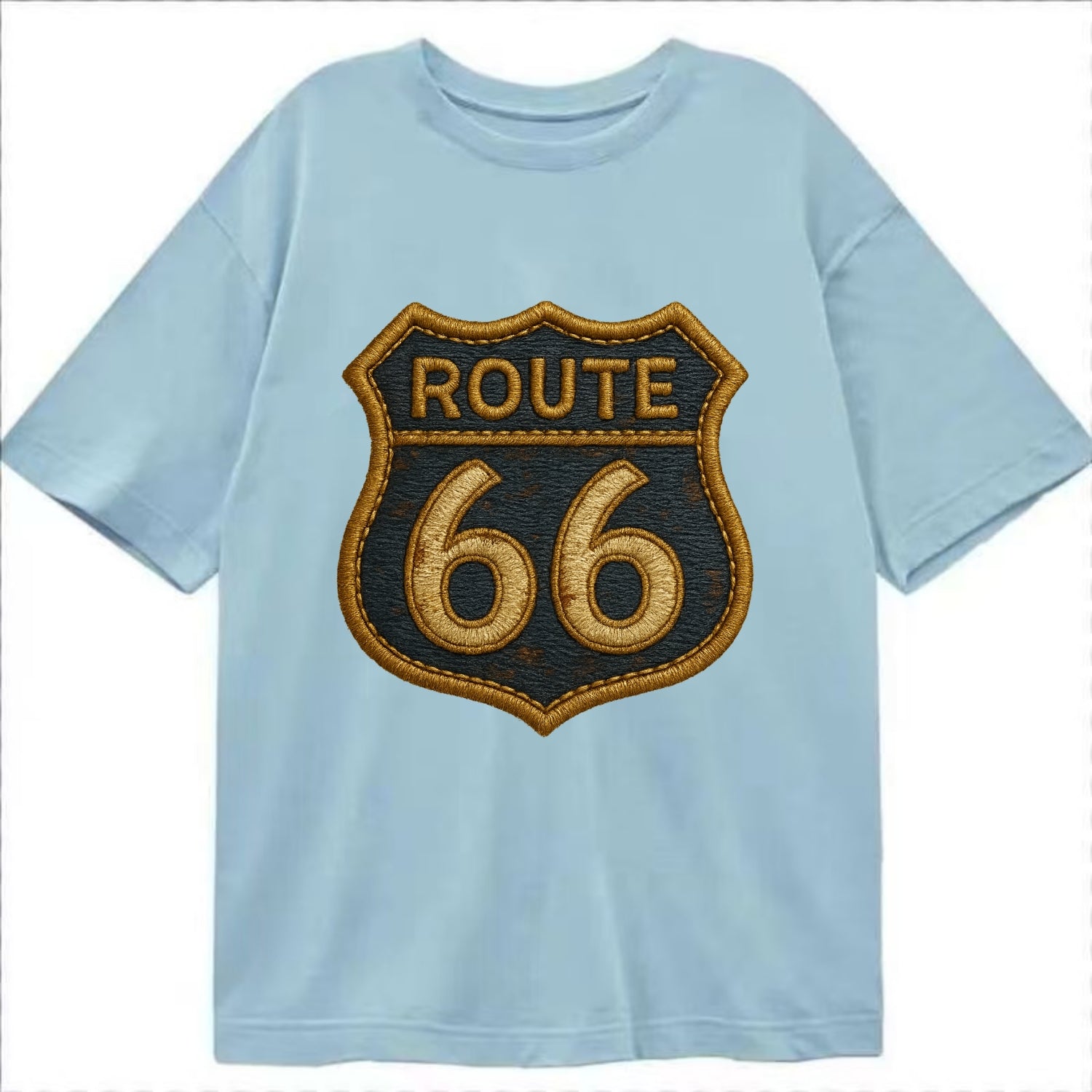 Route 66  - Classic T-shirt - Light Blue