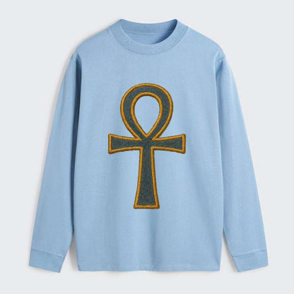 Ankh - Classic Long Sleeve Shirt - Light Blue