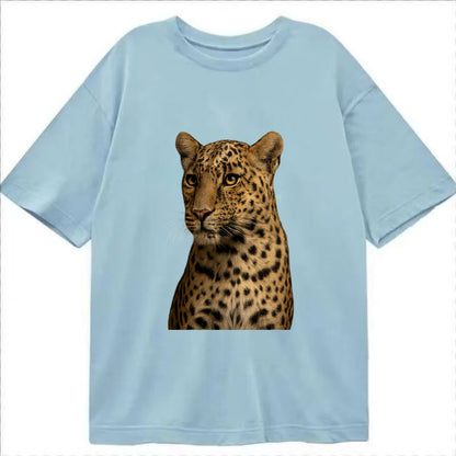 Leopard  - Classic T-shirt - Light Blue