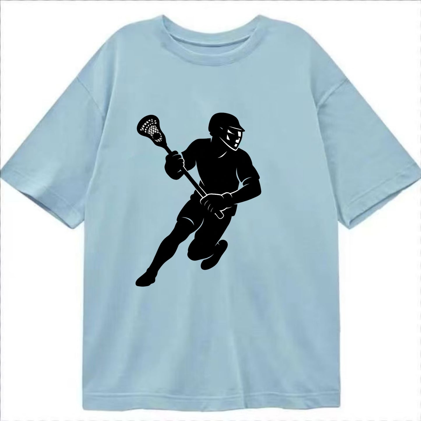 Lacrosse player cradling stick - Classic T-shirt - Light Blue