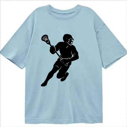 Lacrosse player cradling stick - Classic T-shirt - Light Blue