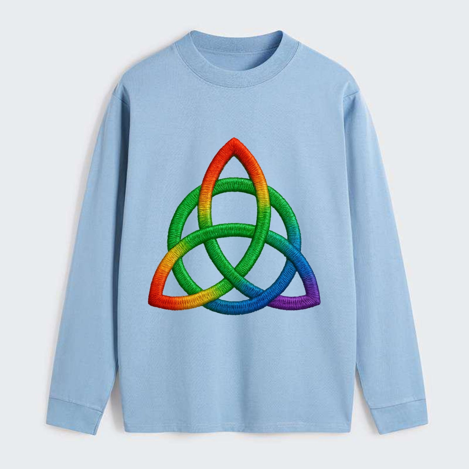 Triquetra  - Classic Long Sleeve Shirt - Light Blue