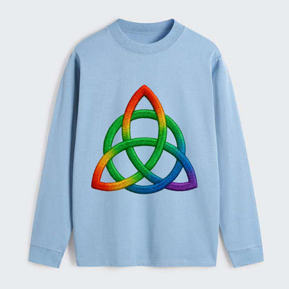 Triquetra  - Classic Long Sleeve Shirt - Light Blue