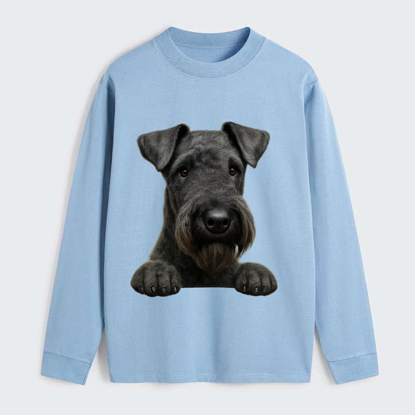 Kerry Blue Terrier  - Classic Long Sleeve Shirt - Light Blue