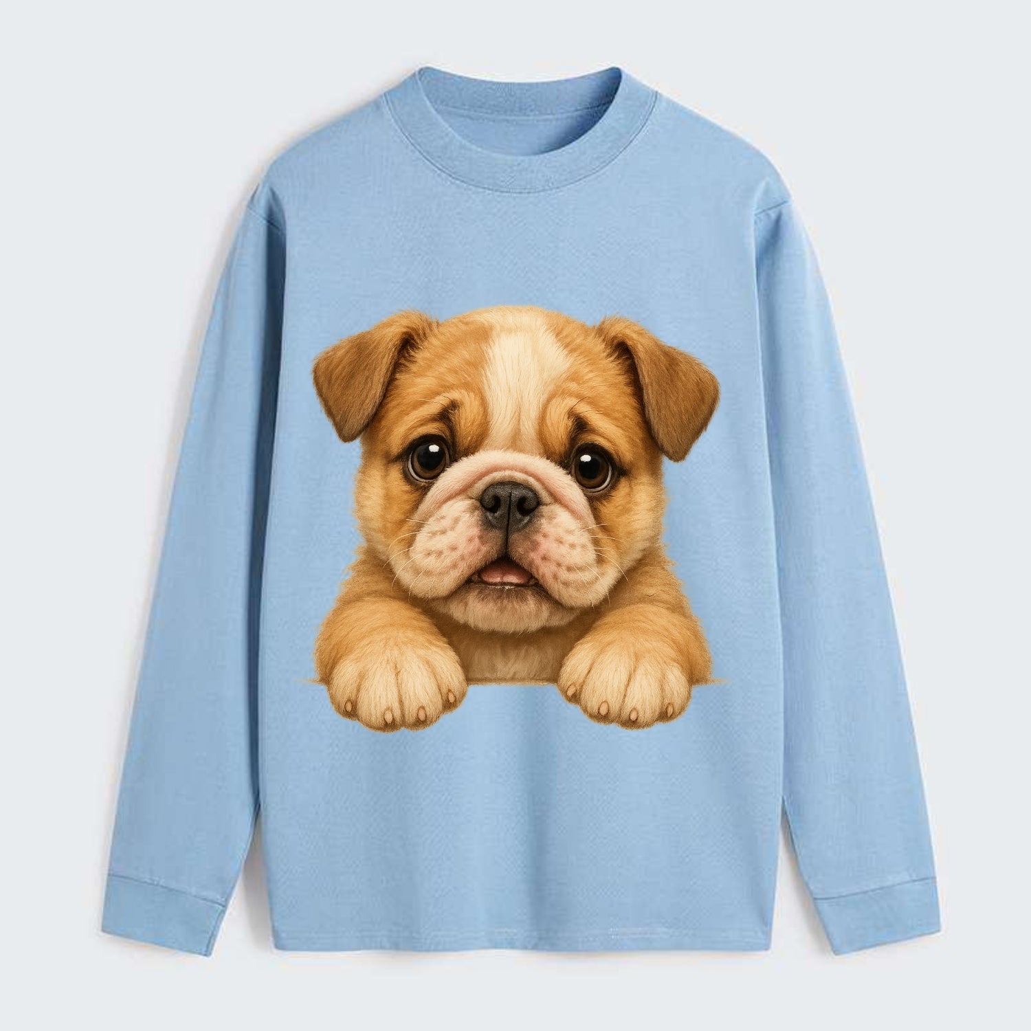Bulldog  - Classic Long Sleeve Shirt - Light Blue
