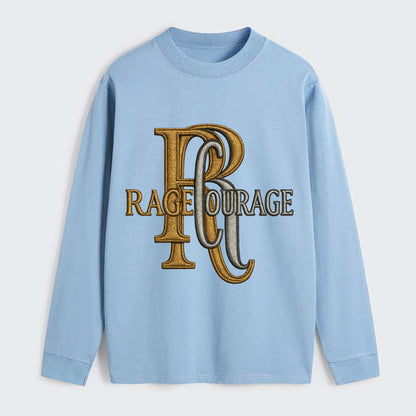 RAGE;COURAGE MODE Warrior Green Hat - Classic Long Sleeve Shirt - Light Blue