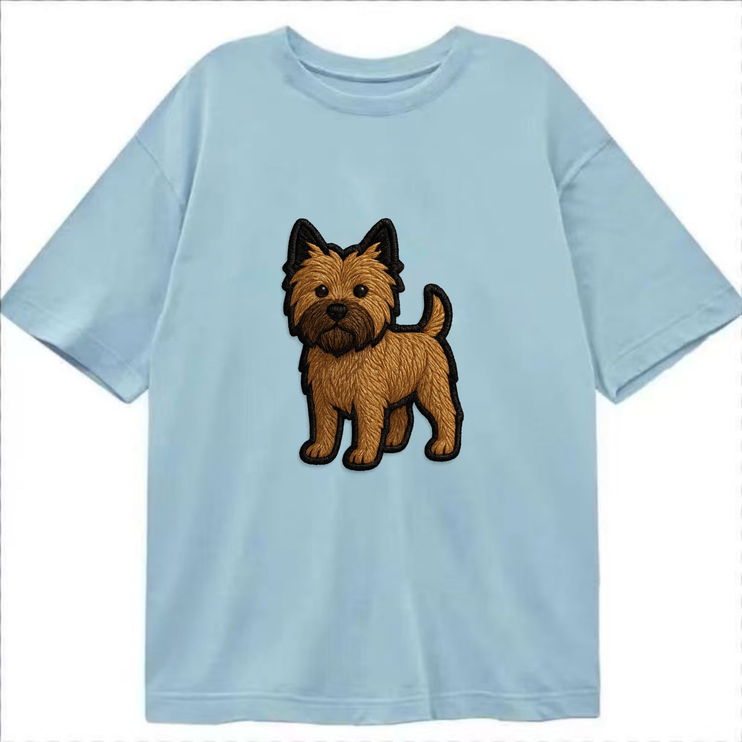 Cairn Terrier - Modern shaggy design wit - Classic T-shirt - Light Blue