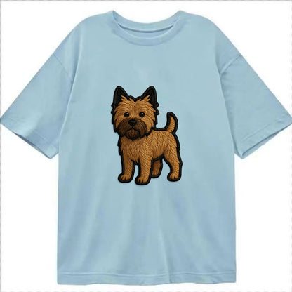 Cairn Terrier - Modern shaggy design wit - Classic T-shirt - Light Blue