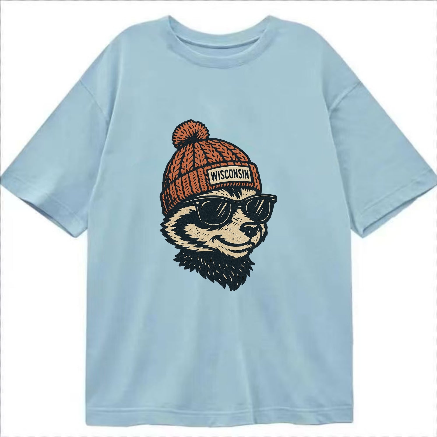 Madison Badge - Classic T-shirt - Light Blue