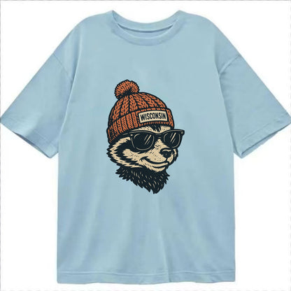 Madison Badge - Classic T-shirt - Light Blue