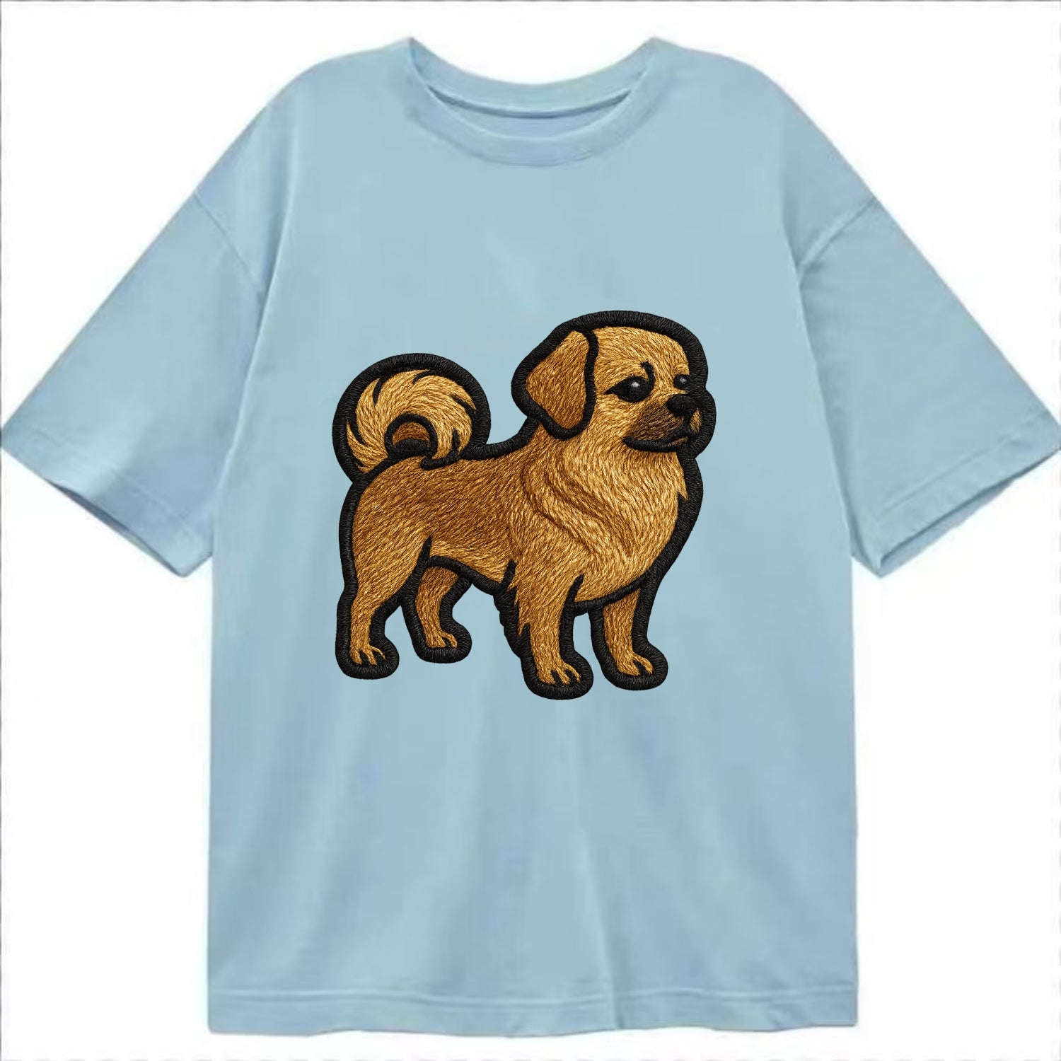Tibetan Spaniel - Modern Tibetan breed d - Classic T-shirt - Light Blue