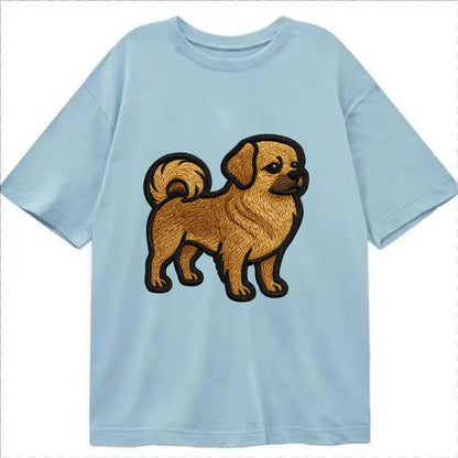 Tibetan Spaniel - Modern Tibetan breed d - Classic T-shirt - Light Blue