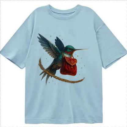 Frostbite Hummingbird Courier  - Classic T-shirt - Light Blue