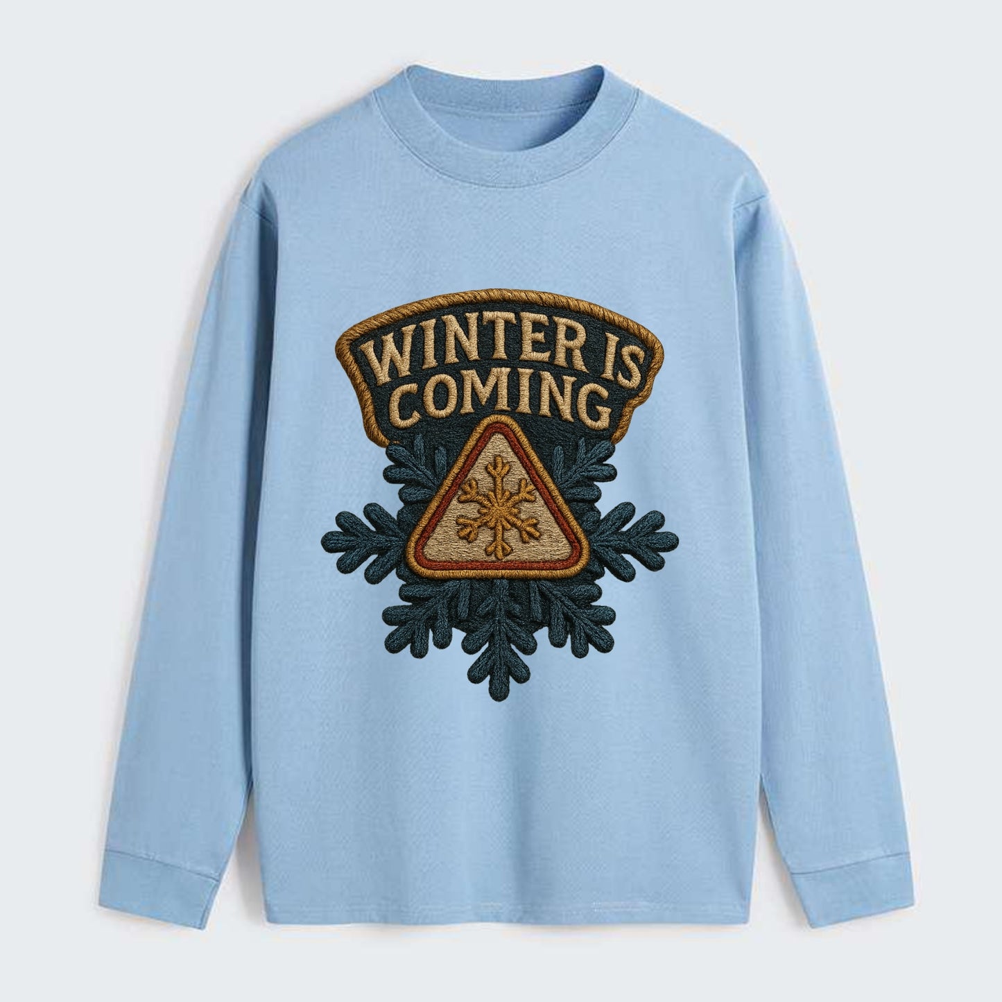 Winter Is Coming  - Classic Long Sleeve Shirt - Light Blue
