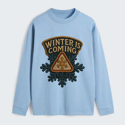 Winter Is Coming  - Classic Long Sleeve Shirt - Light Blue