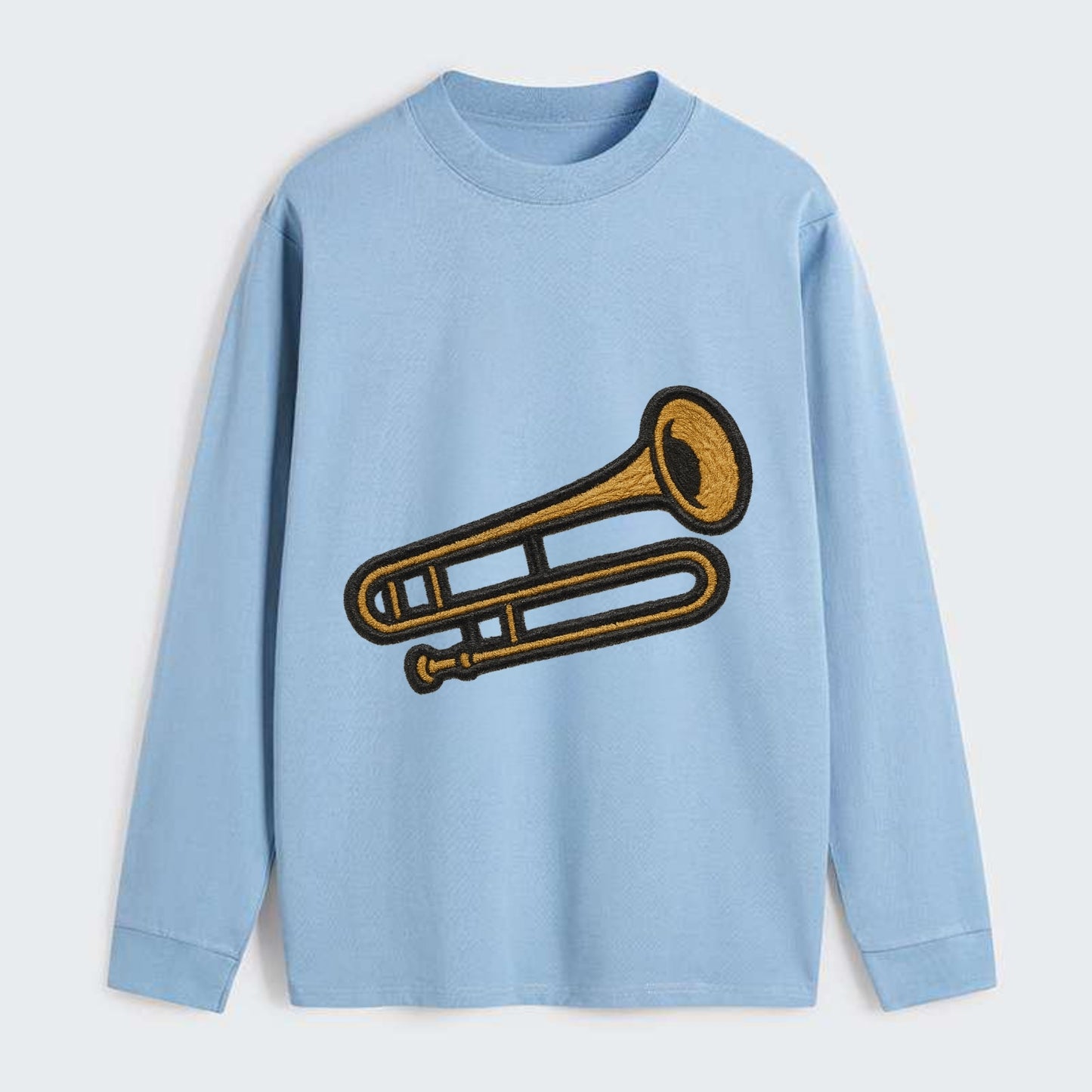 Trombone  - Classic Long Sleeve Shirt - Light Blue