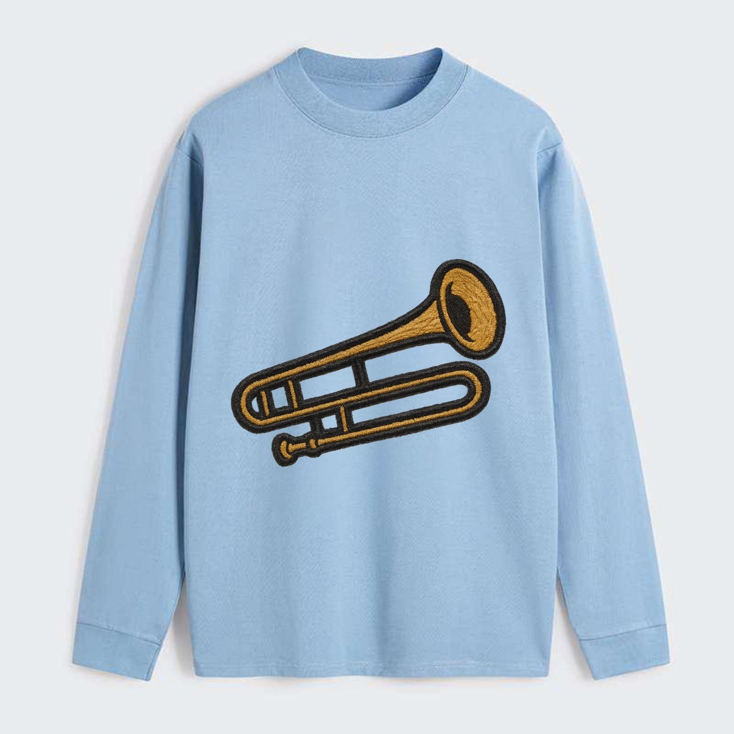 Trombone  - Classic Long Sleeve Shirt - Light Blue